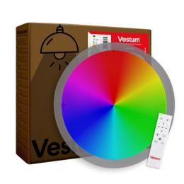 Світлодіодний світильник Vestum SATURN 60W 425 * 60мм 3000К-6500К RGB White зоряне небо з ДК (VS-91071)