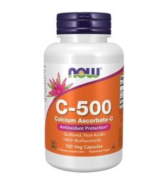 Вітамінно-мінеральний комплекс Now Foods C-500 Ascorbate - 100 vcaps (2022-10-0011)