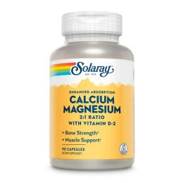 Вітаміни та мінерали Solaray Calcium &amp; Magnesium Amino Acid - 90 caps (2023-10-3012)