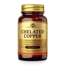Вітаміни та мінерали Solgar Chelated Copper - 100 tabs (2023-10-7008)