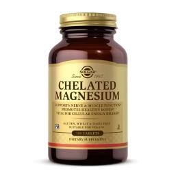 Вітаміни та мінерали Solgar Chelated Magnesium - 100 tabs (2023-10-5654)