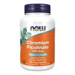 Вітаміни та мінерали Now Foods Chromium Picolinate 200 mcg - 250 caps (100-30-4892555-20)