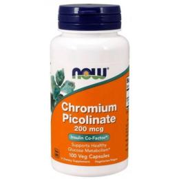 Вітамінно-мінеральний комплекс Now Foods Chromium Picolinate 200mcg - 100caps (100-68-9961972-20)