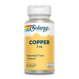 Вітаміни та мінерали Solaray Copper 2mg - 100 caps (2023-10-5691)