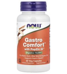 Вітамінно-мінеральний комплекс Now Foods Gastro Comfort With Pepzin Gi - 60 vcaps (2022-10-1411)