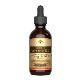 Вітаміни та мінерали Solgar Liquid Vitamin D3 (Cholecalciferol) 125 mcg (5,000 IU) - 59ml Natural Orange (2023-10-4148)