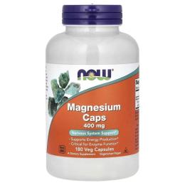 Вітаміни та мінерали Now Foods Magnesium 400mg - 180 vcaps (2022-10-0028)