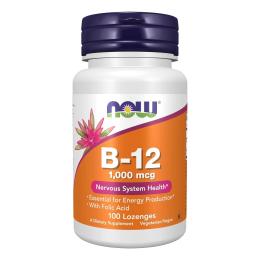Вітамінно-мінеральний комплекс Now Foods B-12 1000mcg - 100 lozengels (100-17-9896251-20)