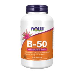 Вітаміни та мінерали Now Foods B-50 - 250 tabs (2023-10-4508)