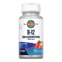 Вітаміни та мінерали KAL B12 Adenosylcobalamin 1000mcg - 90 tabs (2022-10-1769)