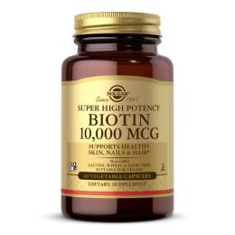 Вітаміни та мінерали Solgar Biotin 10,000mcg - 60 vcaps (2022-10-2983)
