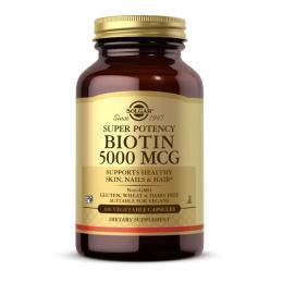 Вітаміни та мінерали Solgar Biotin 5000mcg - 100 vcaps (2022-10-1984)