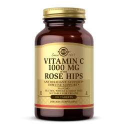 Вітаміни та мінерали Solgar Vitamin C W/Rose Hip 1000 mg - 100 tab (100-23-8776191-20)