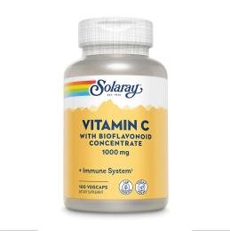 Вітаміни та мінерали Solaray Vitamin C with Rose Hips, Acerola &amp; Bioflavonoids 1000mg - 100 vcaps (2023-10-2389)