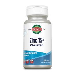 Вітаміни та мінерали KAL Zinc 15+ Chelated - 100 tabs (2023-10-4419)