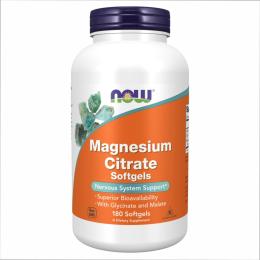 Вітамінно-мінеральний комплекс Now Foods Magnesium Citrate 134mg - 180 sgels (2022-10-0975)