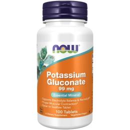 Вітамінно-мінеральний комплекс Now Foods Potassium Gluconate 99mg - 100 tabs (2022-10-0040)