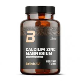 Вітаміни та мінерали Biotech Calcium Zinc Magnesium Organic (90 tabs) (23713-01)