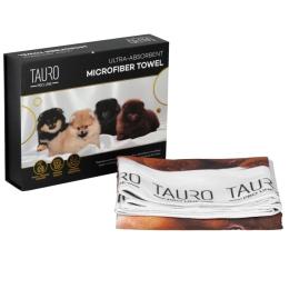 Рушник для тварин Tauro Pro Line з мікрофібри високопоглинаючий з померанським шпіцом 80х160 см (TPLRAN70316)