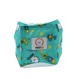 Підгузки для тварин MISOKO&amp;CO багаторазові для кобелів, з ракетами, M 1 шт. Mint (HAINMSK63949)