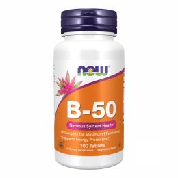 Вітаміни та мінерали Now B-50 (100 tabs) (09504-01)