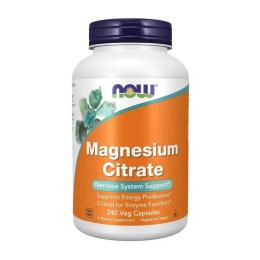 Вітаміни та мінерали Now Magnesium Citrate (240 veg caps) (18775-01)