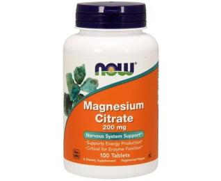 Вітаміни та мінерали Now Magnesium Citrate 200 mg (100 tabl) (10421-01)