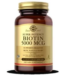 Вітаміни та мінерали Solgar Biotin 5000 mcg (50 veg caps) (18261-01)