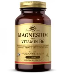 Вітаміни та мінерали Solgar Magnesium with Vitamin B6 (250 tab) (11787-01)