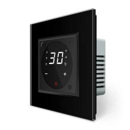 Терморегулятор LIVOLO керування водяною теплою підлогою Black (VL-C7FCQ1/D88H3142-2BS05)
