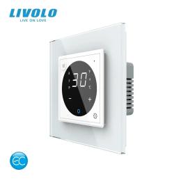 Терморегулятор LIVOLO Wi-Fi сенсорний програмований для водяної теплої підлоги White (VL-C7FCQ1Z2-2WS05)