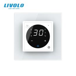 Терморегулятор LIVOLO Wi-Fi сенсорний програмований для електричної теплої підлоги White (VL-C7FCQ1Z2/XQ001-2WS05)