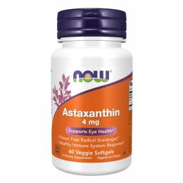 Натуральні добавки і екстракти Now Foods Astaxanthin 4 mg - 60 Veg Softgels  (2022-10-0402)