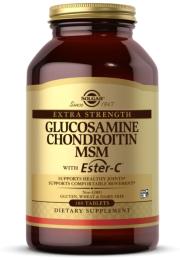 Натуральні добавки і екстракти Solgar Extra Strength Glucosamine Chondroitin MSM with Ester-C - 180 tabs (2023-10-3690)