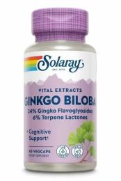 Натуральні добавки і екстракти Solaray Ginkgo Biloba Leaf Extract 60mg - 60 vcaps (2023-10-2381)
