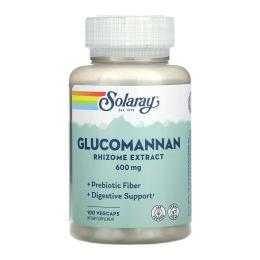Натуральні добавки і екстракти Solaray Glucomannan Rhizome Extract 600mg - 100 vcaps (2023-10-6720)