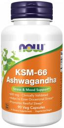 Натуральні добавки і екстракти Now Foods KSM-66 Ashwagandha - 90 vcaps (2023-10-5399)