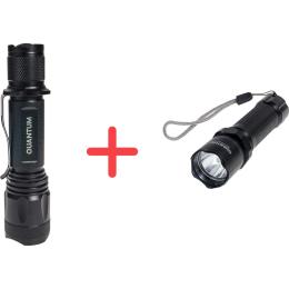 Ліхтарик Quantum Techno (QM-FL1010-CB-PR1) Black + ПОДАРУНОК QM-FL1043
