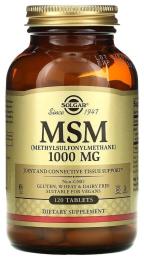 Натуральні добавки і екстракти Solgar MSM 1000mg - 120 tabs (2023-10-4129)