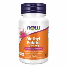 Натуральні добавки і екстракти Now Foods Methyl Folate 1000mcg - 90 tabs (2022-10-2060)