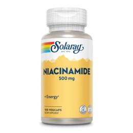 Натуральні добавки і екстракти Solaray Niacinamide 500mg - 100 vcaps (2023-10-2133)