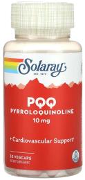 Натуральні добавки і екстракти Solaray PQQ 10mg - 30 vcaps (2023-10-6785)