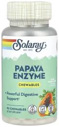 Натуральні добавки і екстракти Solaray Papaya Enzyme - 90 chewables (2023-10-5846)