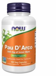 Натуральні добавки і екстракти Now Foods Pau D Arco 500mg - 100 vcaps (2022-10-0973)