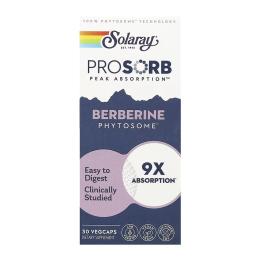 Натуральні добавки і екстракти Solaray Prossorb Berberine 9x - 30 vcaps (2023-10-6983)