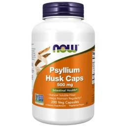 Натуральні добавки і екстракти Now Foods Psyllium Husk 500mg - 200 vcaps (2022-10-1329)