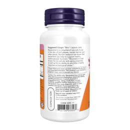 Натуральні добавки і екстракти Now Foods Resveratrol 200 mg - 120 vcaps  (2023-10-2494)