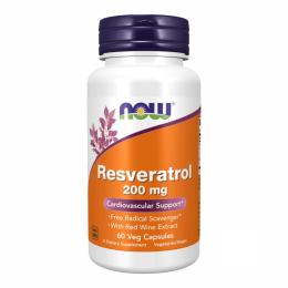 Натуральні добавки і екстракти Now Foods Resveratrol 200 mg - 60 vcaps (2022-10-0106)