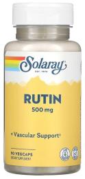 Натуральні добавки і екстракти Solaray Rutin 500mg - 90 vcaps (2023-10-3022)