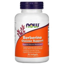 Натуральні добавки і екстракти Now Foods Berberine Glucose Support - 90 sgels (2022-10-1442)